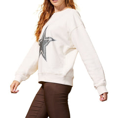 Dallas Cowboys Terez Women's Gems Fleece Crewneck Sweatshirt - White discount