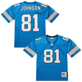 Calvin Johnson Detroit Lions 2007 Authentic Throwback Retired Player Jersey - Blue outlet