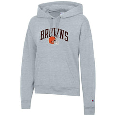 Cleveland Browns Champion Women's Powerblend Hoodie - Heather Gray discount