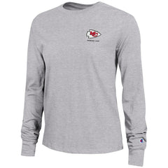 Kansas City Chiefs Champion Women's Core Long-Sleeve T-Shirt - Heather Gray sale