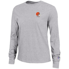 Cleveland Browns Champion Women's Core Long-Sleeve T-Shirt - Heather Gray discount