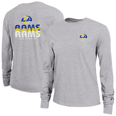 Los Angeles Rams Champion Women's Core Long-Sleeve T-Shirt - Heather Gray outlet
