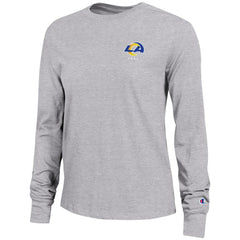 Los Angeles Rams Champion Women's Core Long-Sleeve T-Shirt - Heather Gray outlet