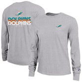 Miami Dolphins Champion Women's Core Long-Sleeve T-Shirt - Heather Gray cheap