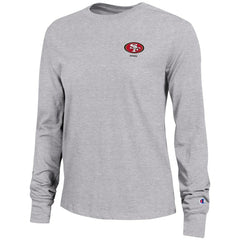 San Francisco 49ers Champion Women's Core Long-Sleeve T-Shirt - Heather Gray cheap