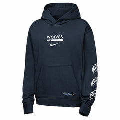Minnesota Timberwolves Youth Courtside Club Premiere Hoodie - Navy cheap