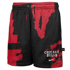 Chicago Bulls Youth Courtside Pro Shot Dri-FIT Mesh Practice Shorts - Black/Red shop
