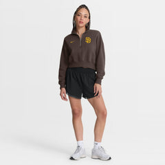 San Diego Padres Women's Primetime Phoenix Fleece Half-Zip Sweatshirt Brown