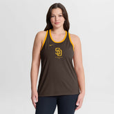 San Diego Padres Women's Tri-Blend Dri-FIT Racerback Tank Top Brown