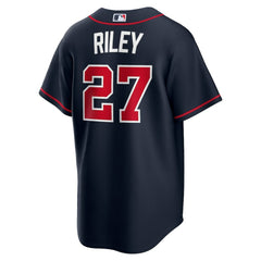 Austin Riley Atlanta Braves Alternate Replica Jersey Navy