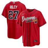Austin Riley Atlanta Braves Alternate 2 Replica Jersey Red