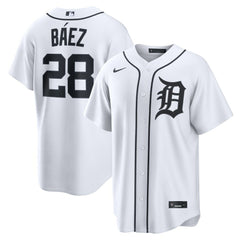 Javier Báez Detroit Tigers Home Replica Jersey White