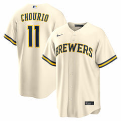 Jackson Chourio Milwaukee Brewers Home Replica Jersey Cream