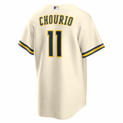 Jackson Chourio Milwaukee Brewers Home Replica Jersey Cream