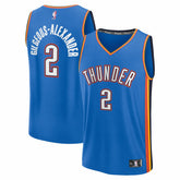 Shai Gilgeous-Alexander Oklahoma City Thunder Fast Break Replica Player Jersey - Icon Edition - Blue sale