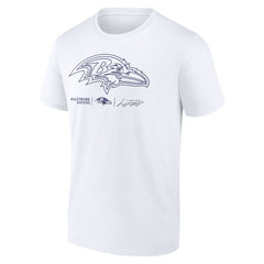 Lamar Jackson Baltimore Ravens Tonal Name & Number T-Shirt - White sale