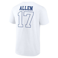 Josh Allen Buffalo Bills Tonal Name & Number T-Shirt - White online