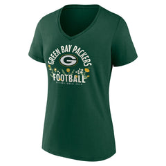 Jordan Love Green Bay Packers Women's Floral Name & Number V-Neck T-Shirt - Green online