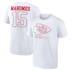 Patrick Mahomes Kansas City Chiefs Tonal Name & Number T-Shirt - White online