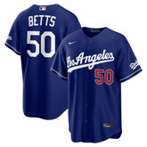 Mookie Betts Los Angeles Dodgers Alternate Stadium Jersey Royal