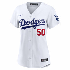 Mookie Betts Los Angeles Dodgers Women's Home Stadium Jersey White