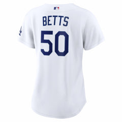 Mookie Betts Los Angeles Dodgers Women's Home Stadium Jersey White