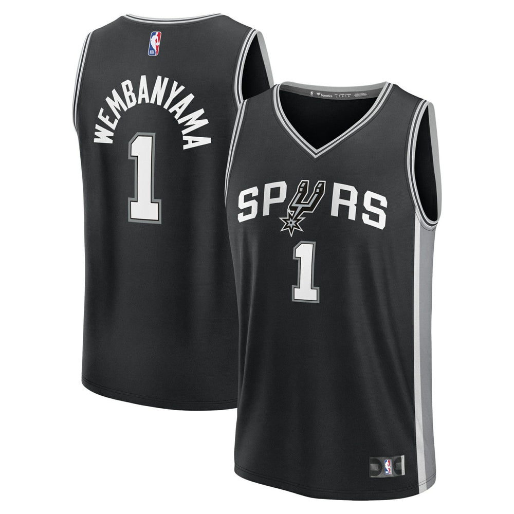 Victor Wembanyama San Antonio Spurs Youth Fast Break Replica Player Jersey - Icon Edition - Black sale