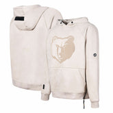 Memphis Grizzlies Protege Eco-Friendly Functional Suede Fashion Tonal Hoodie - Cream outlet