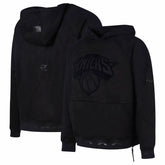 New York Knicks Protege Eco-Friendly Functional Suede Fashion Tonal Hoodie - Black for sale