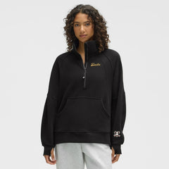 Anaheim Ducks lululemon Women's Long Scuba Oversized Half-Zip Funnel Neck - Black