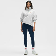 New Jersey Devils lululemon Women's Long Scuba Oversized Half-Zip Funnel Neck - Heathered Core Ultra Light Grey Jerseys
