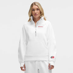 Carolina Hurricanes lululemon Women's Long Scuba Oversized Half-Zip Funnel Neck - White