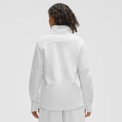Minnesota Wild lululemon Women's Long Scuba Oversized Half-Zip Funnel Neck - White