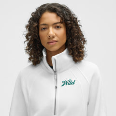 Minnesota Wild lululemon Women's Long Scuba Oversized Half-Zip Funnel Neck - White