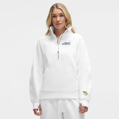 Nashville Predators lululemon Women's Long Scuba Oversized Half-Zip Funnel Neck - White