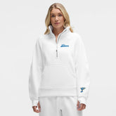 St. Louis Blues lululemon Women's Long Scuba Oversized Half-Zip Funnel Neck - White