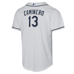 Junior Caminero Tampa Bay Rays Youth Home Replica Player Jersey White