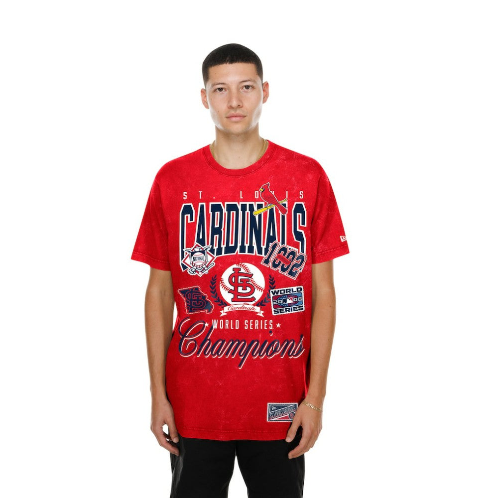 St. Louis Cardinals Mineral Wash T-Shirt Red