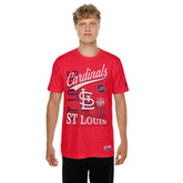 St. Louis Cardinals Oversized Throwback Distressed T-Shirt Red