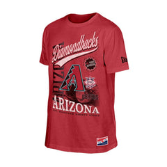 Arizona Diamondbacks Oversized Throwback Distressed T-Shirt Red