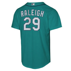 Cal Raleigh Seattle Mariners Youth Alternate Replica Jersey Teal
