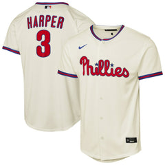 Bryce Harper Philadelphia Phillies Youth Alternate 2 Replica Jersey Cream