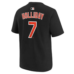 Jackson Holliday Baltimore Orioles Youth Name & Number T-Shirt Black