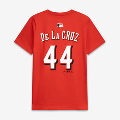 Elly De La Cruz Cincinnati Reds Youth Name & Number T-Shirt Red