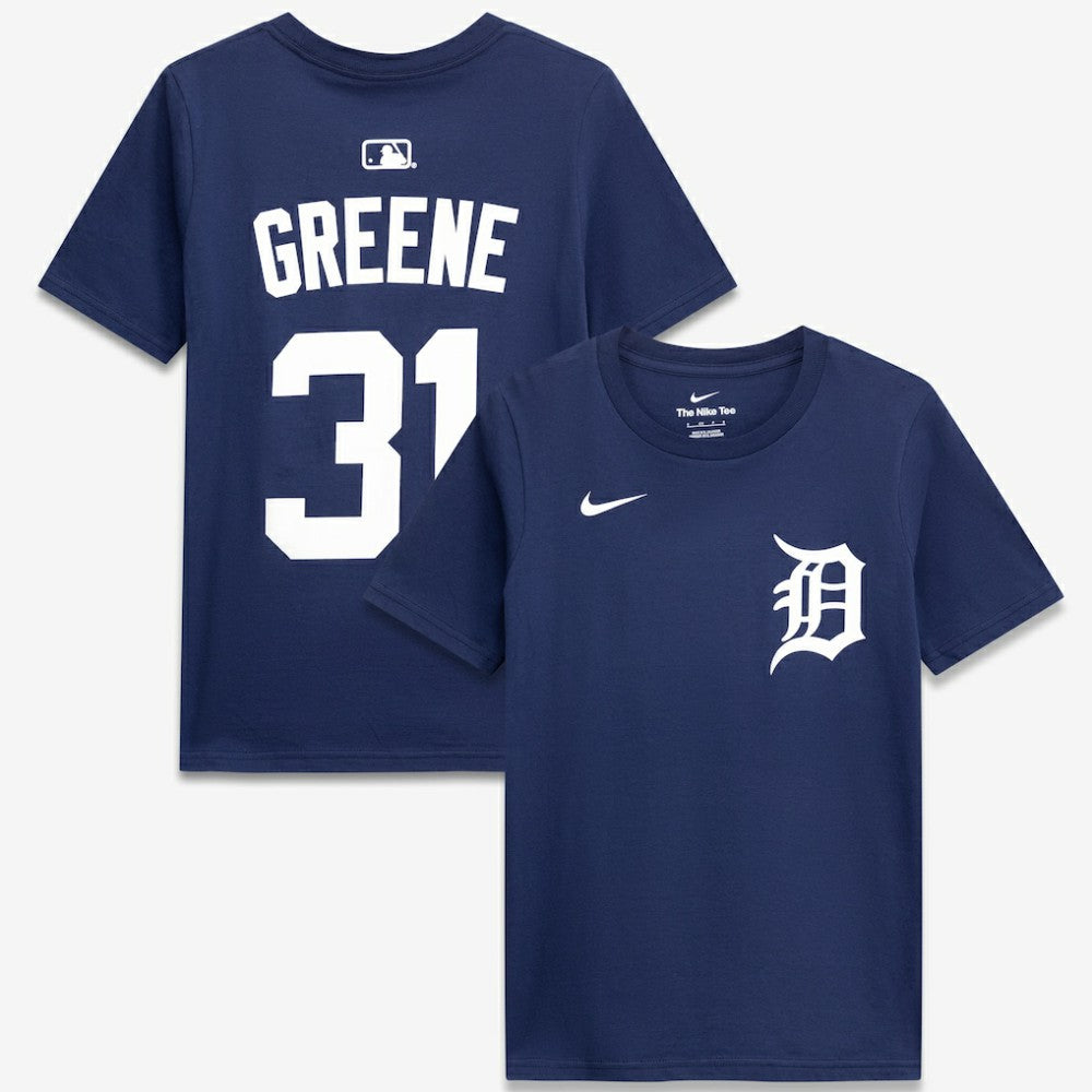 Riley Greene Detroit Tigers Youth Name & Number T-Shirt Navy