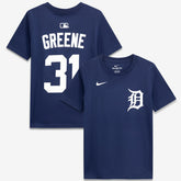 Riley Greene Detroit Tigers Youth Name & Number T-Shirt Navy