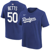Mookie Betts Los Angeles Dodgers Youth Name & Number T-Shirt Royal