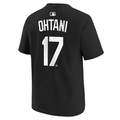 Shohei Ohtani Los Angeles Dodgers Youth Name & Number T-Shirt Black