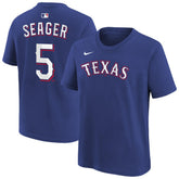 Corey Seager Texas Rangers Youth Name & Number T-Shirt Royal