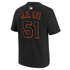 Jung Hoo Lee San Francisco Giants Youth Name & Number T-Shirt Black